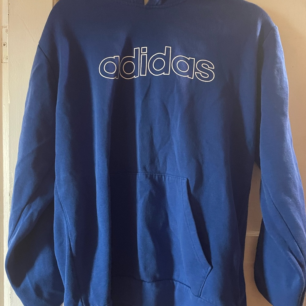 Blue men’s adidas hoodie